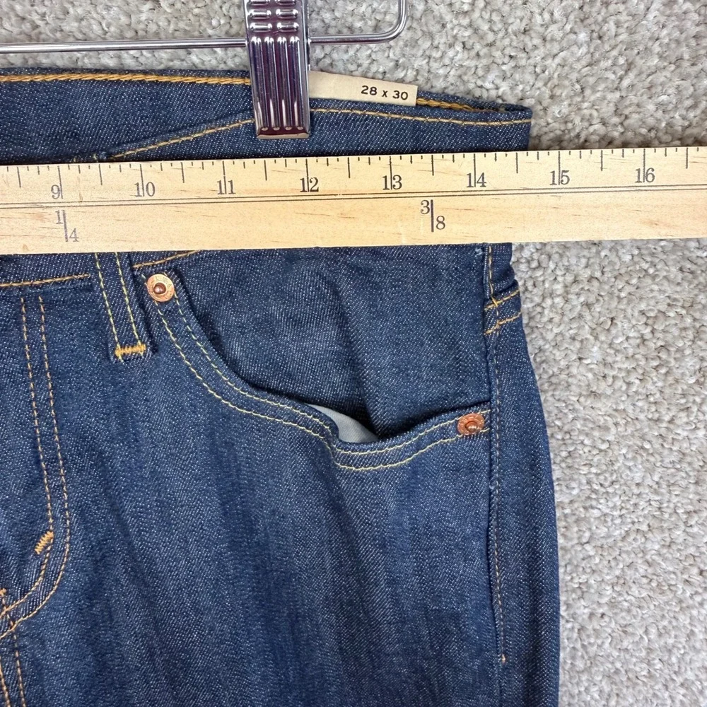 Levis 511 Slim Fit Stretch Jeans Dark Indigo Blue 04511-0408 Mens W28 L30 NEW